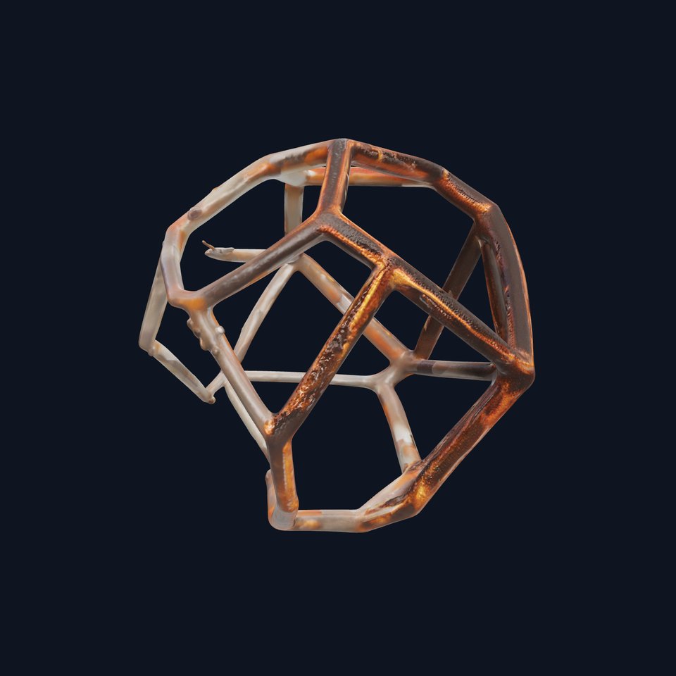 Rustic Geometric Metal Structure Model Pack